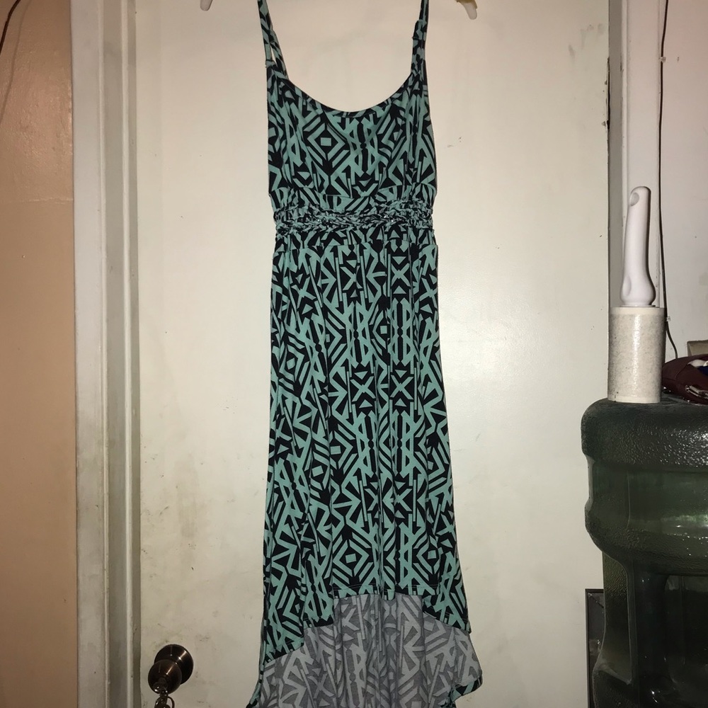 An asymmetrical dress